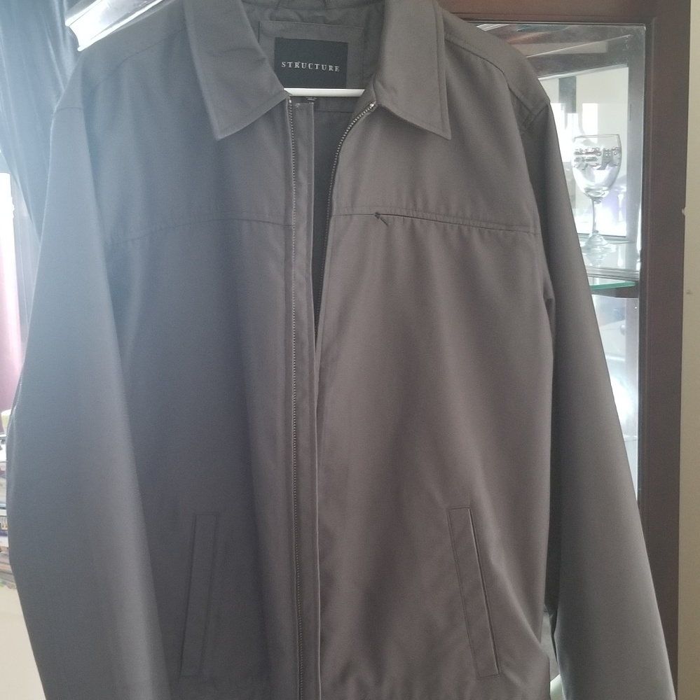 Gray Structure Jacket Size: L